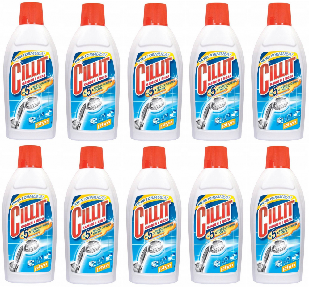 10x Płyn do usuwania kamienia i rdzy Cillit, 450ml, original