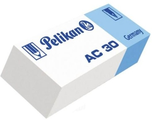 Gumka dwustronna Pelikan, AC30, biało-niebieski