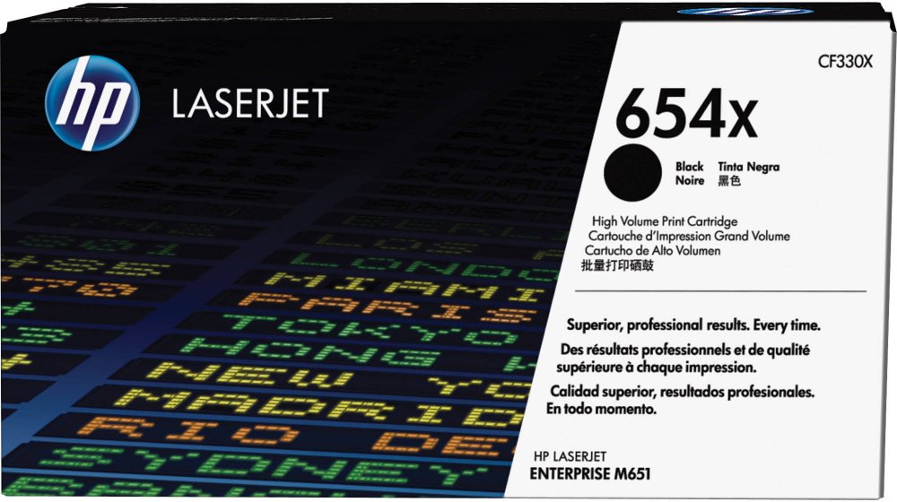 Toner HP 654X (CF330X), 20500 stron, black (czarny)