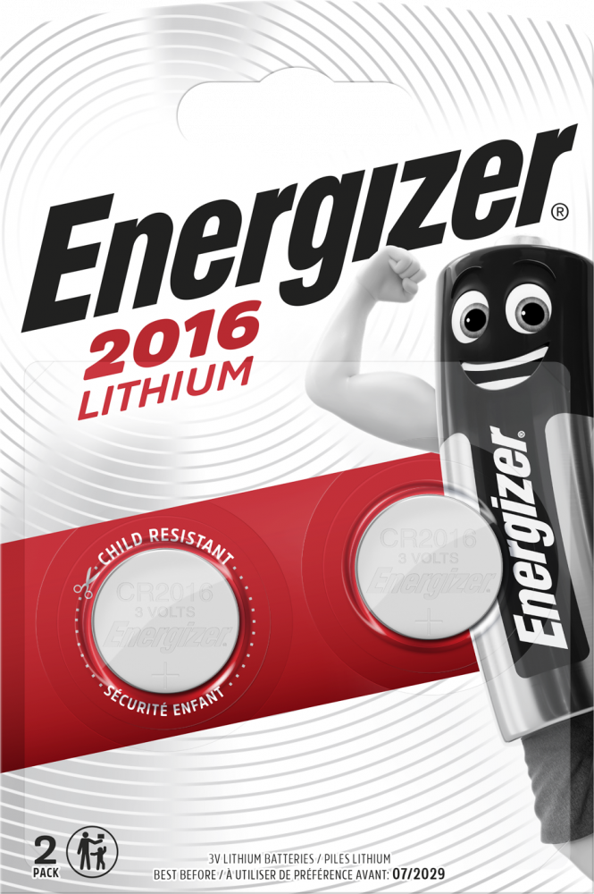 Bateria specjalistyczna Energizer, 3V, CR2016, 2 sztuki