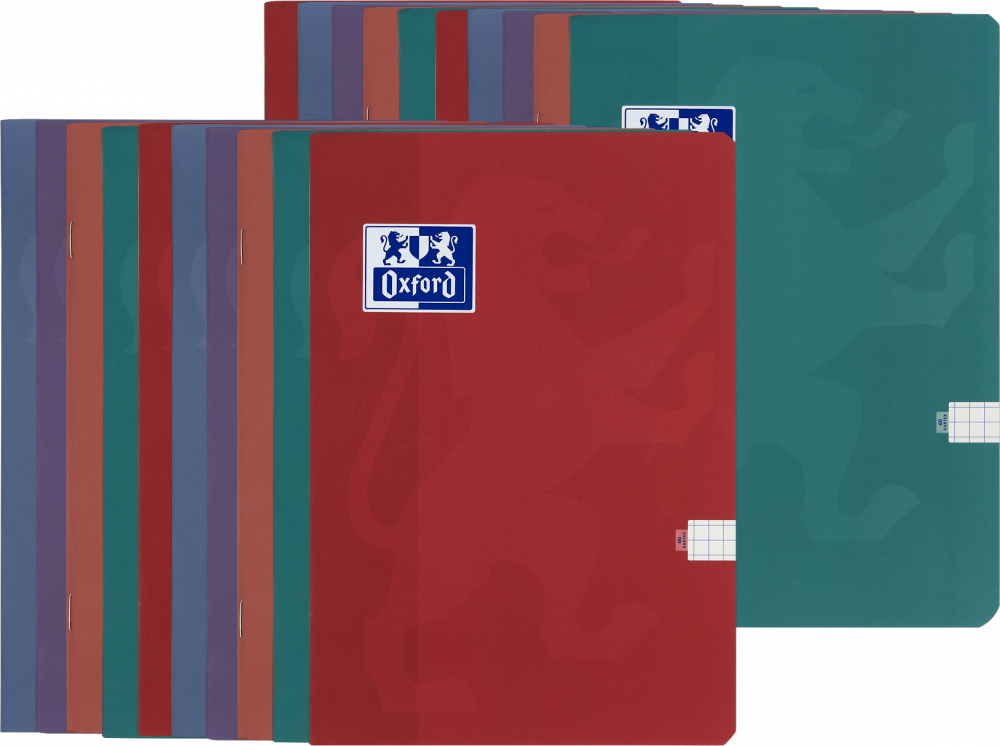 20x Zeszyt w kratkę Oxford Touch Trend, A5, miękka oprawa, 60 kartek, mix kolorów