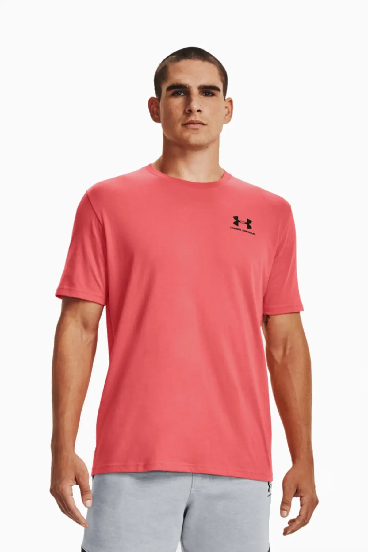 Koszulka Under Armour Sportstyle Left Chest - Różowy