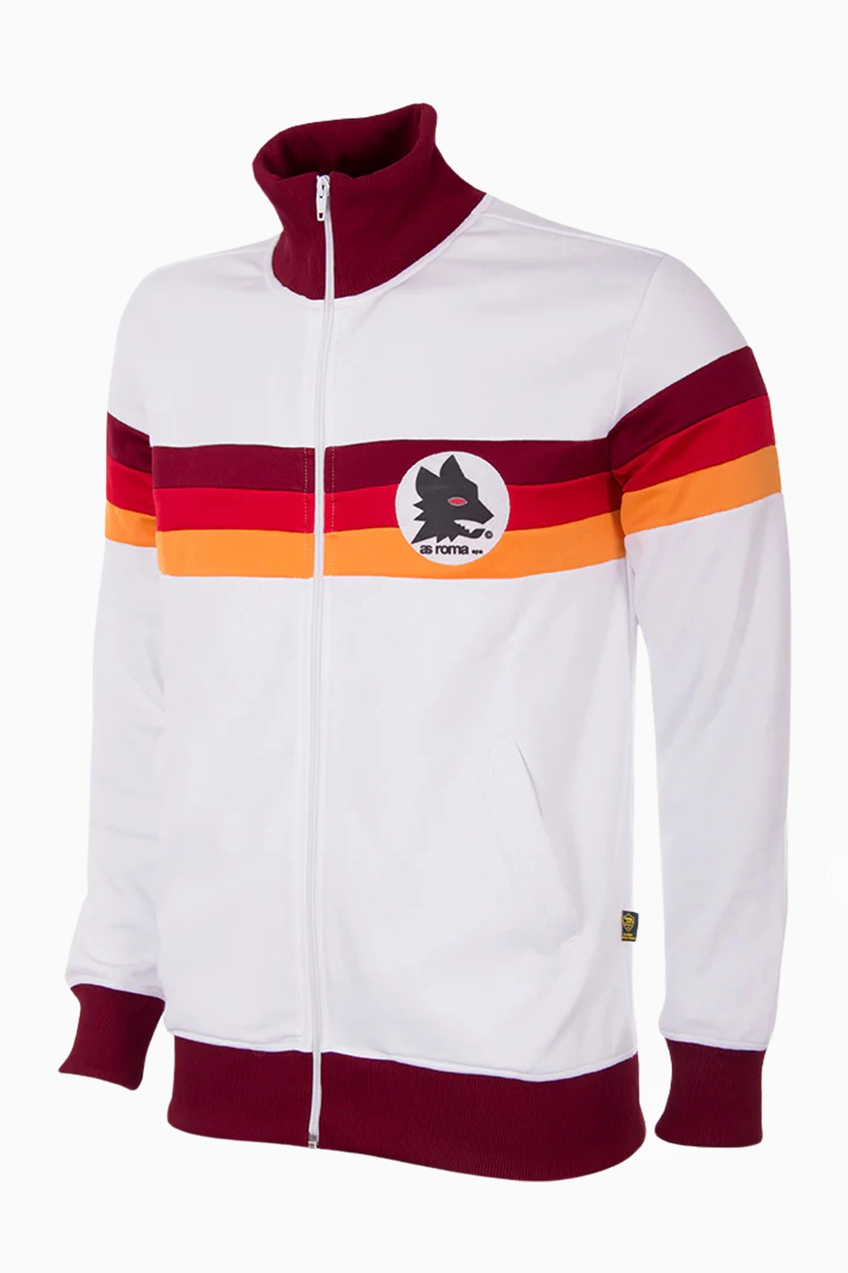 Bluza Retro COPA AS Roma 1981 - 82 - Biały