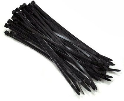 Opaska zaciskowa 4,8x370mm czarna 100 sztuk