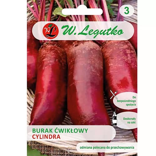 1 szt, Cékla Cylindra - Magok: Mod de ambalare: 25 g