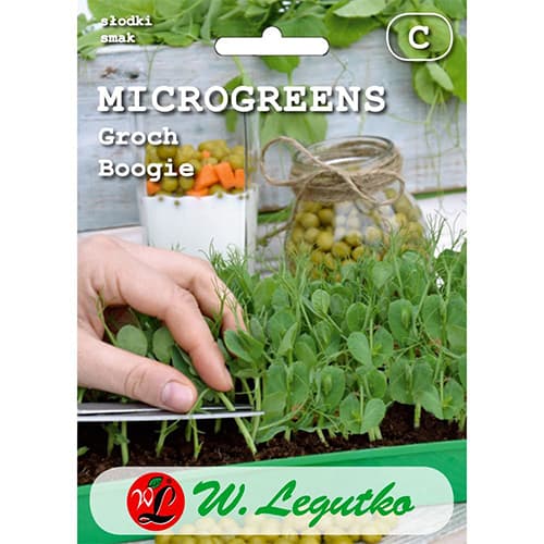 1 szt, Microgreen - Markerbse Boogie - Samen: Ilość w opakowaniu: 20 g