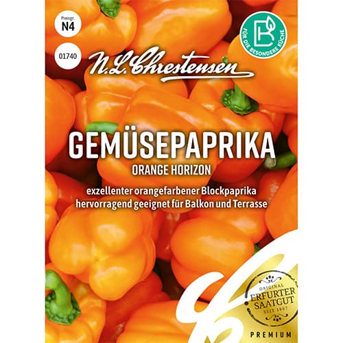 1 szt, Gemüsepaprika Orange Horizon - Samen: Ilość w opakowaniu: 1 Stück