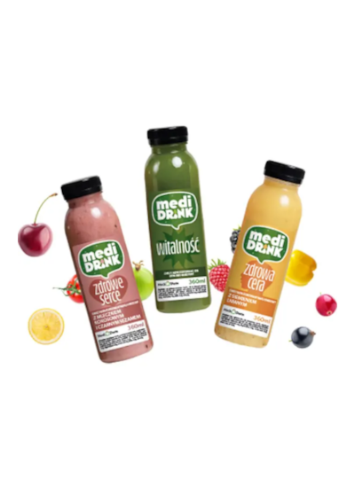 Dieta Sokowa, 7 soków x 360 ml - 1400 - Catering dietetyczny