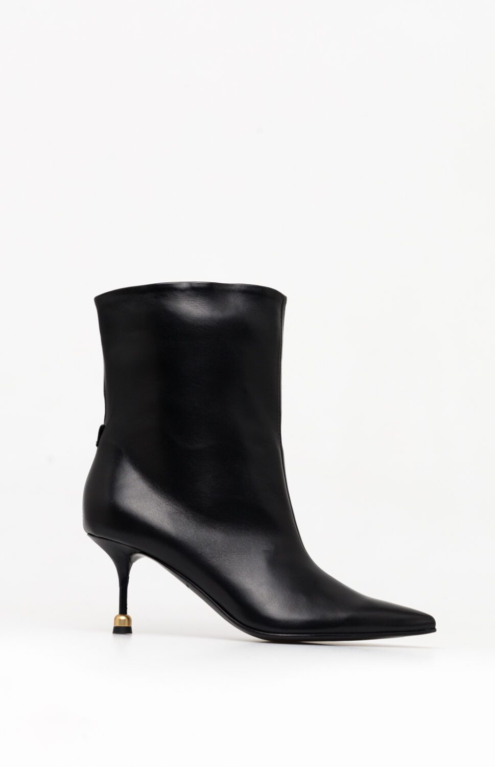 Skórzane botki damskie ELENA DEEP BLACK 42 - Vanda Novak