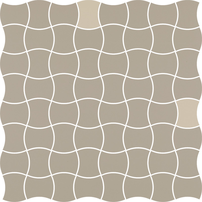 Paradyż Modernizm mozaika ścienno-podłogowa 30,9x30,9 cm prasowana mix B szara