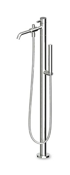 Zucchetti Pan bateria wannowo-prysznicowa wolnostojąca czarny mat gofrowany ZP6622.N1