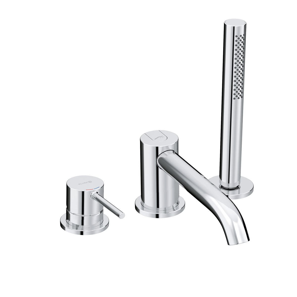 Kludi Bozz bateria wannowo-prysznicowa 3-otworowa chrom 384480576