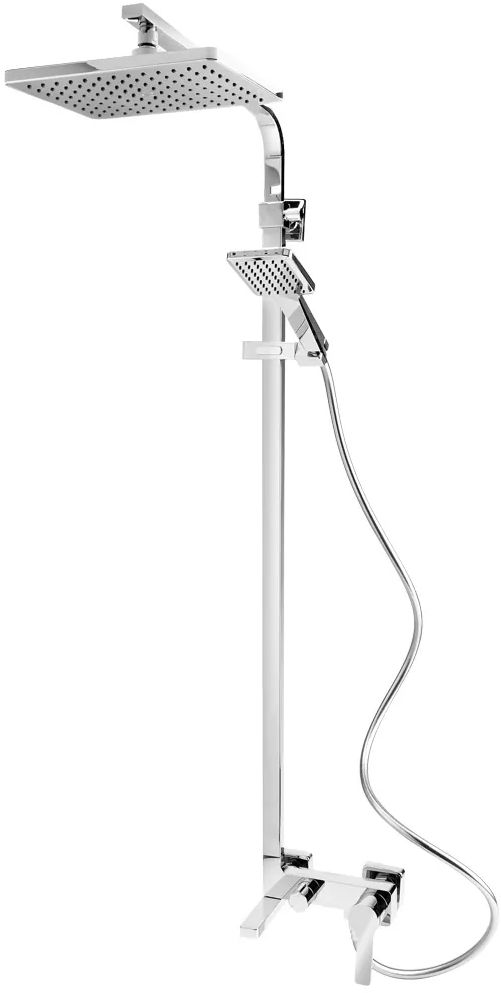 FDesign Origio zestaw prysznicowy ścienny z deszczownicą chrom FD5-ORG-7U-11