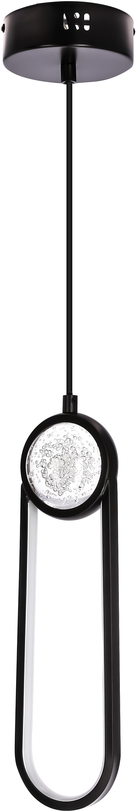 Candellux Lacrima lampa wisząca 1x15 W czarna 31-35585
