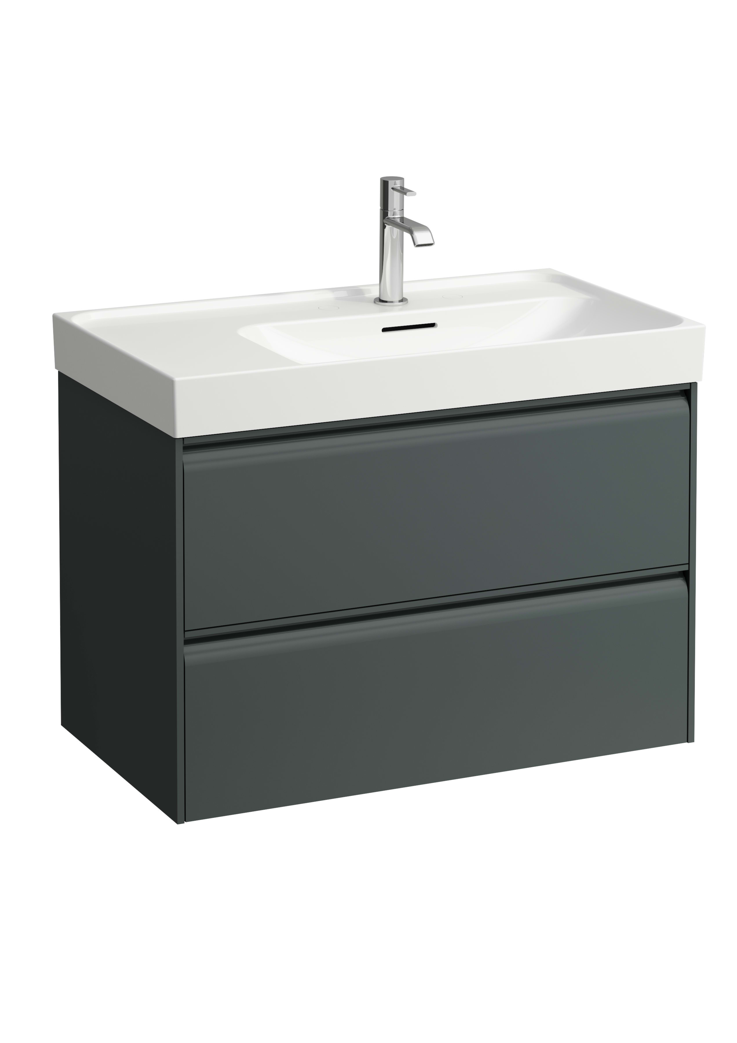 Laufen Meda szafka 78,4x44,8x51,5 cm podumywalkowa wisząca Traffic Grey H4215920112661