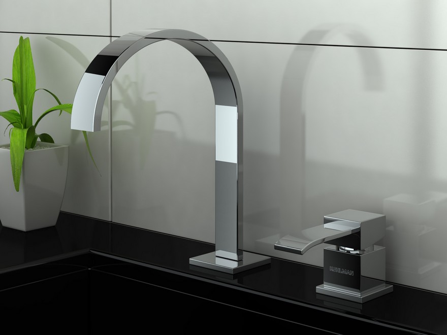 Kohlman Axis bateria umywalkowa stojąca 2-otworowa chrom QB205N