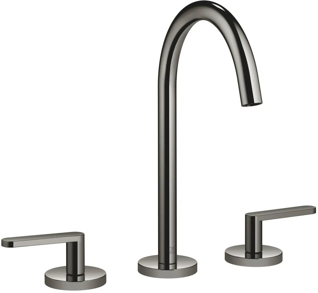 Dornbracht Meta bateria umywalkowa 3-otworowa ciemny chrom 20713661-19