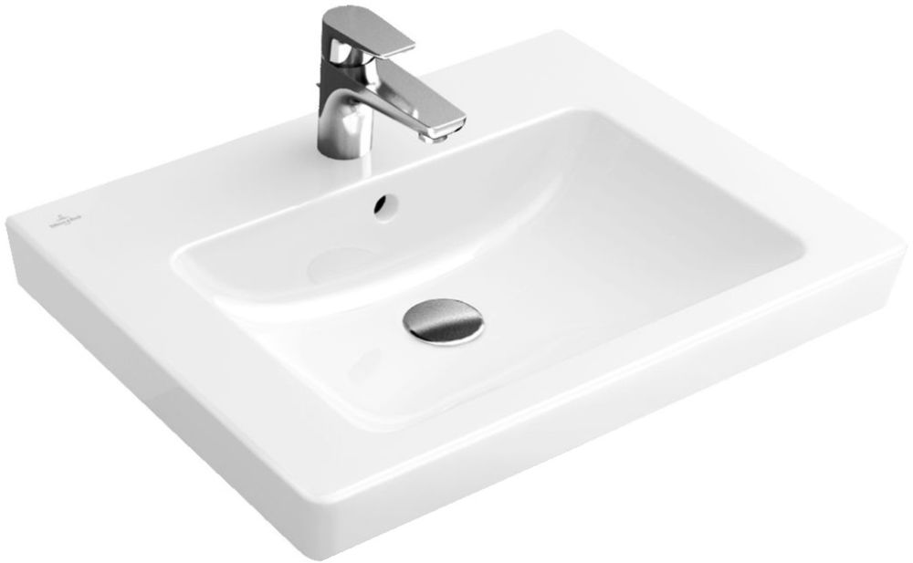 Villeroy & Boch Subway 2.0 umywalka 60x47 cm ścienna prostokątna CeramicPlus Weiss Alpin 711360R1