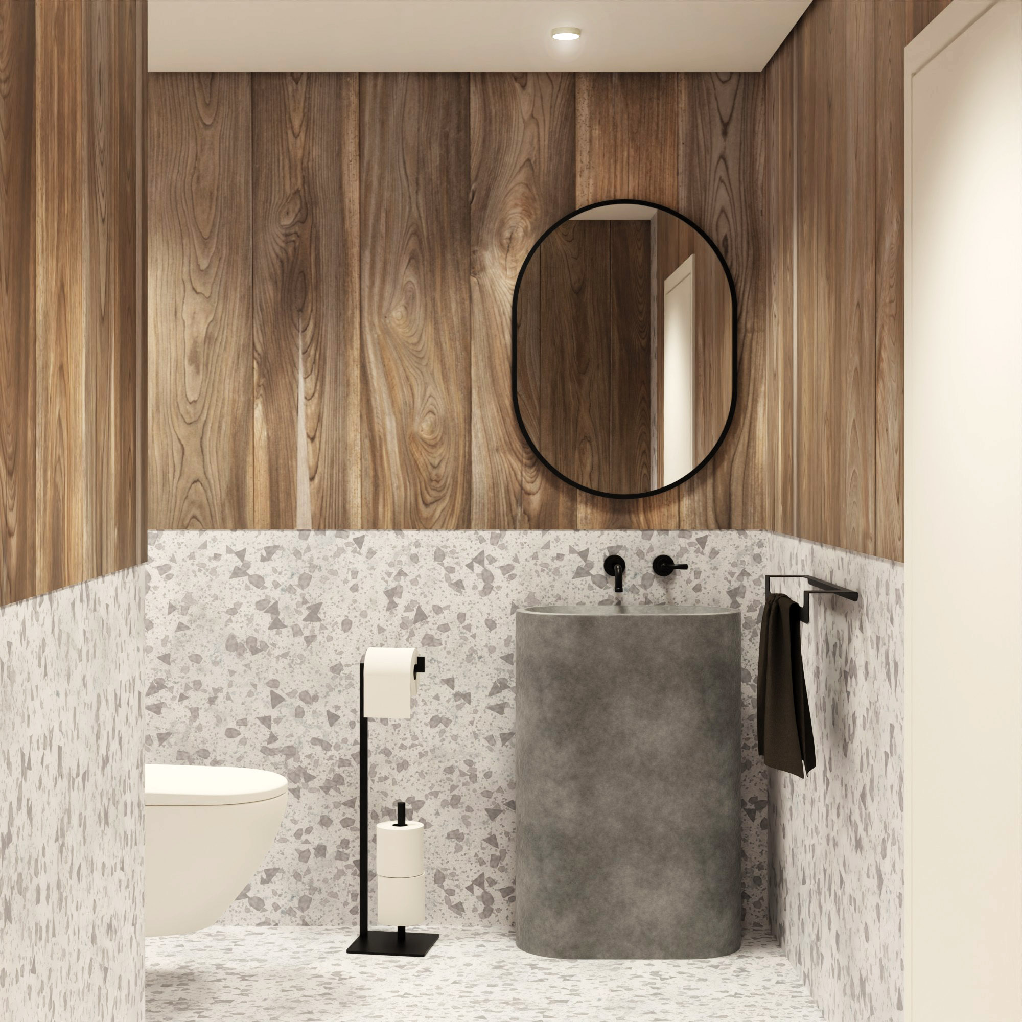 Baltica Design Siv Plus stojak na papier toaletowy czarny - Wysyłka w 24h