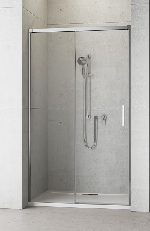 Radaway Idea DWJ drzwi prysznicowe 130 cm wnękowe lewe chrom/szkło przezroczyste 387017-01-01L