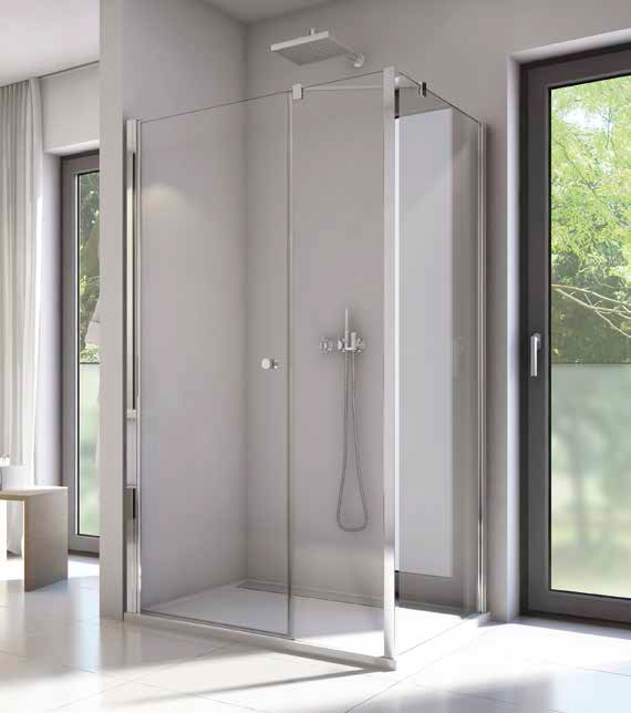 SanSwiss Solino ścianka prysznicowa 90 cm boczna srebrny połysk/szkło przezroczyste SOLT309005007