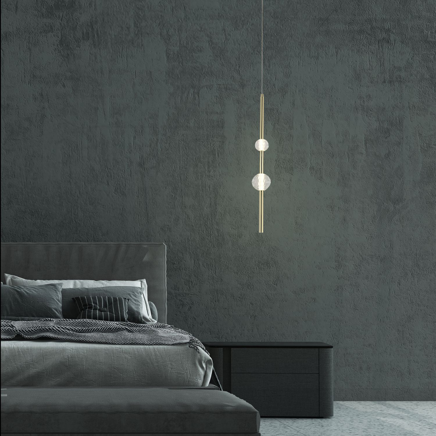 Light Prestige Vaku lampa wisząca 1x8 W złota LP-719/2PGD - Wysyłka w 24h