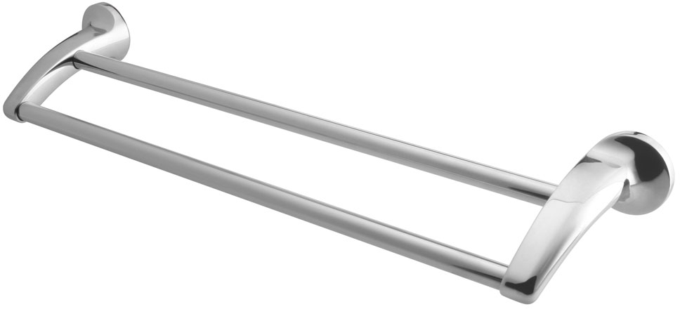 Bisk Ontario wieszak na ręcznik 51 cm podwójny chrom 00216 - Wysyłka w 24h