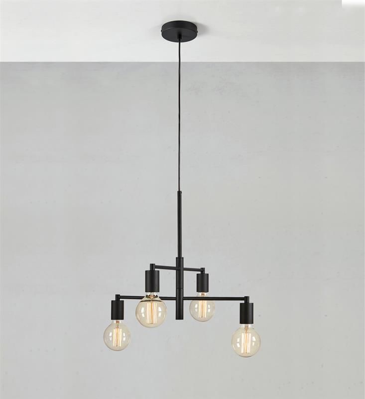 Markslöjd Cielo lampa wisząca 4x40 W czarna 108716 - Wysyłka w 24h