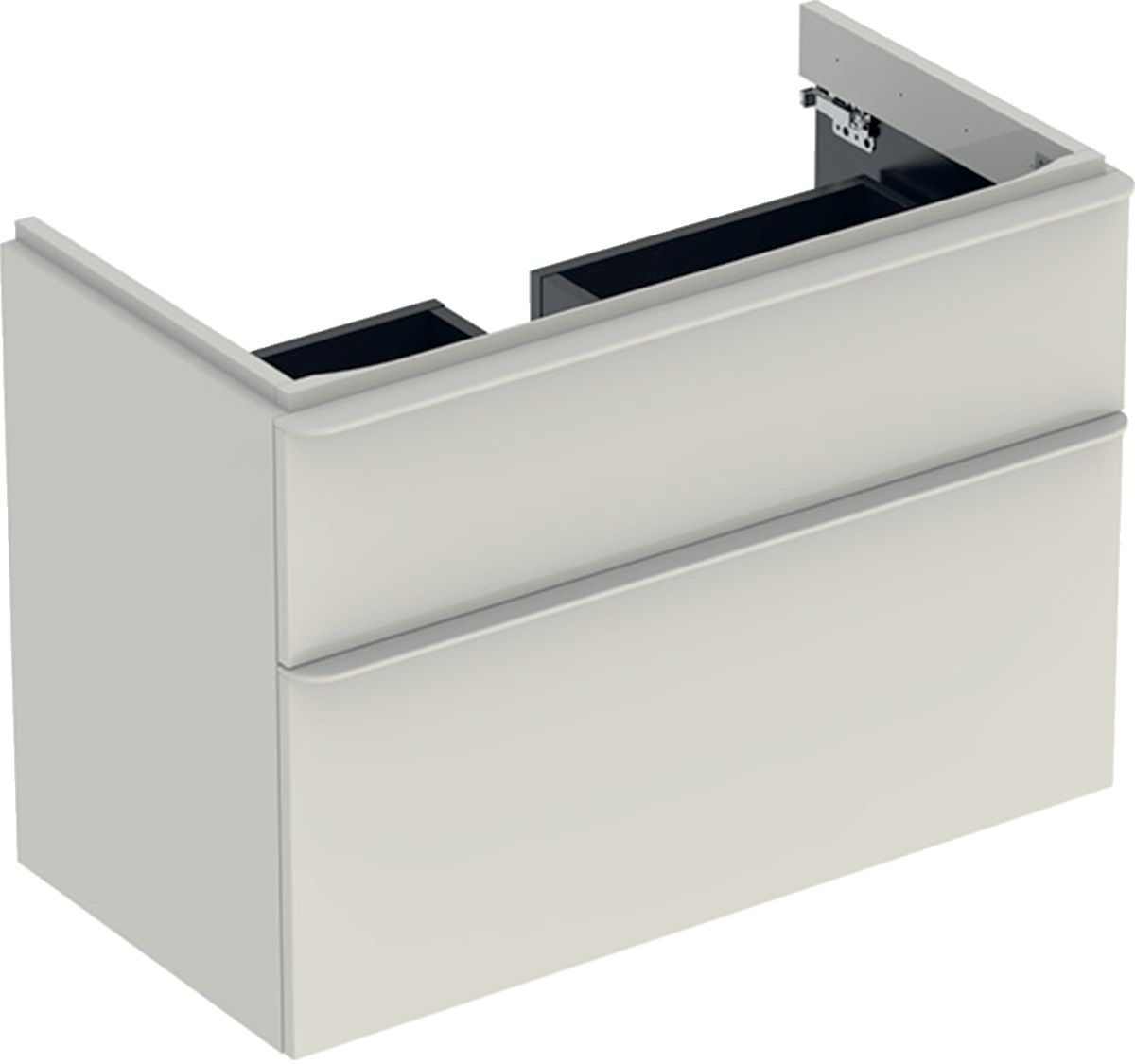 Geberit Smyle Square szafka 88,4 cm podumywalkowa wisząca sand grey 500.354.JL.1