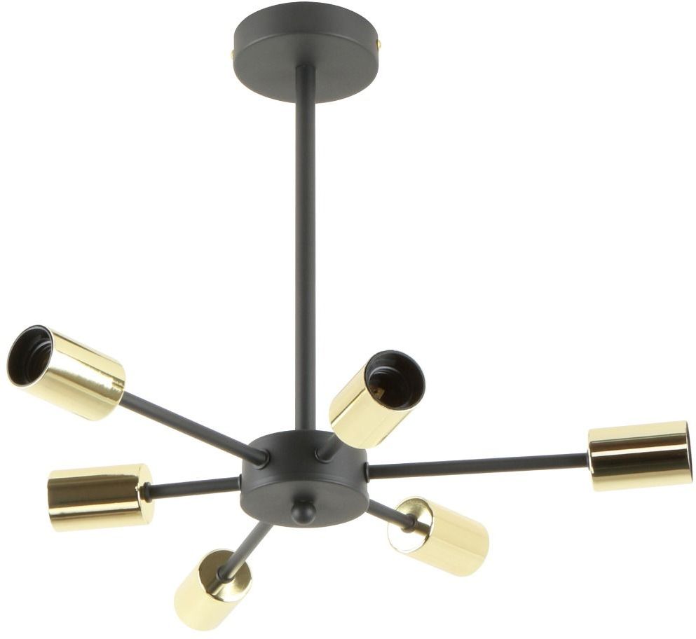Zuma Line Mandi lampa podsufitowa 6x40W złoty/czarny A8100-6