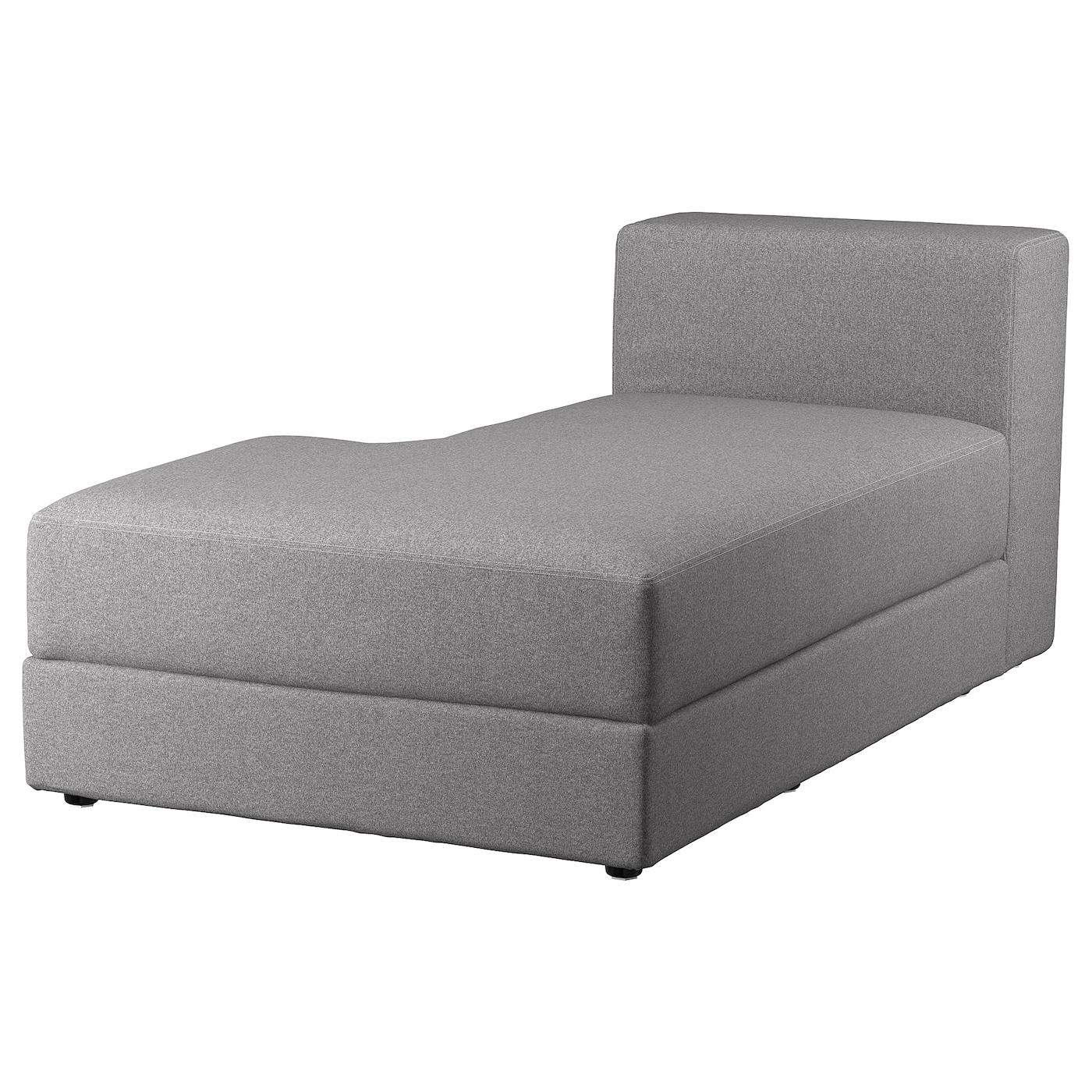 IKEA JÄTTEBO moduł szezlonaga, lewy, Tonerud szary, Szerokość: 95 cm
