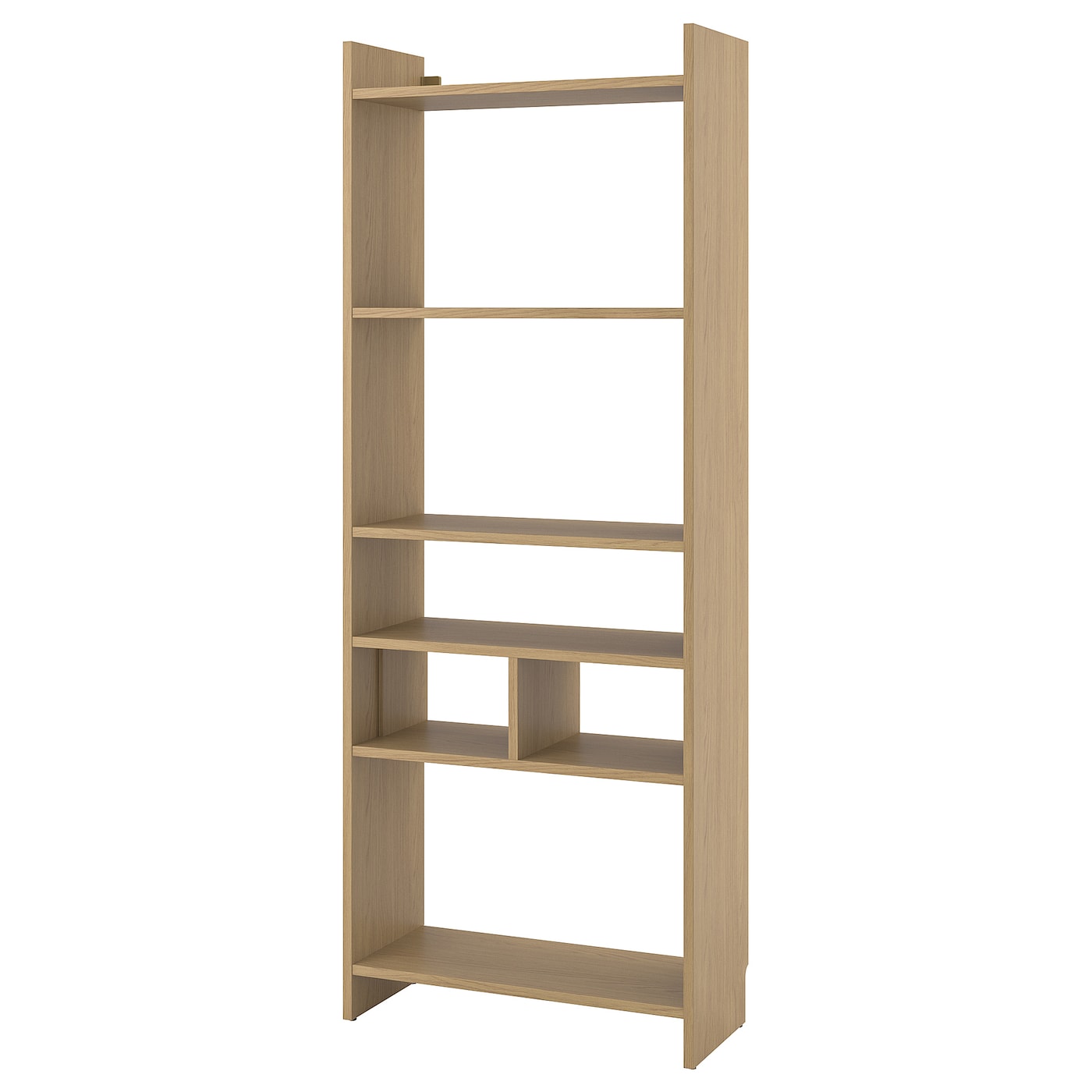 IKEA LÅDMAKARE regał, z 1 wkładem z półką/imit. dębu, 81x35x212 cm