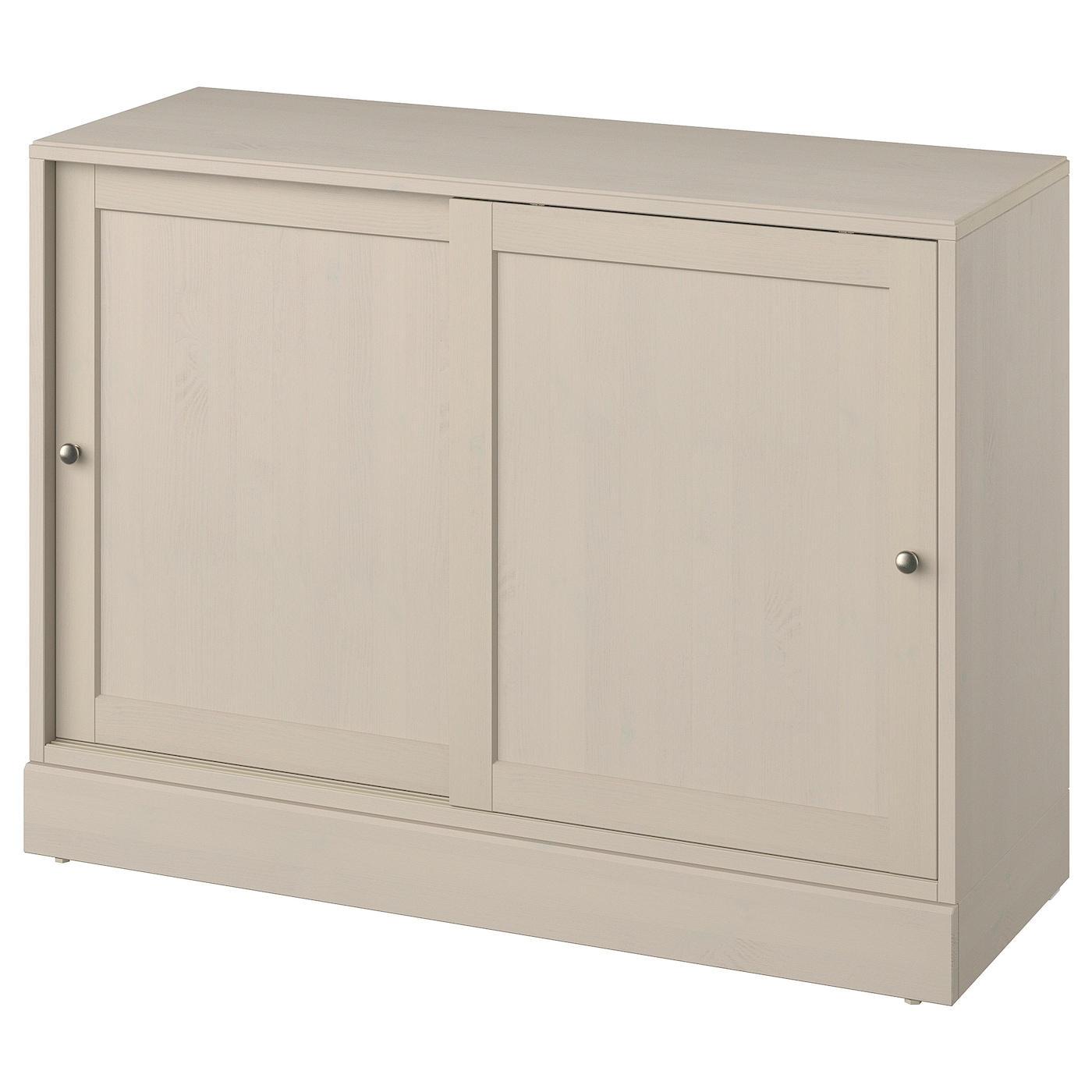 IKEA HAVSTA kredens, szarobeżowy, 121x47x89 cm