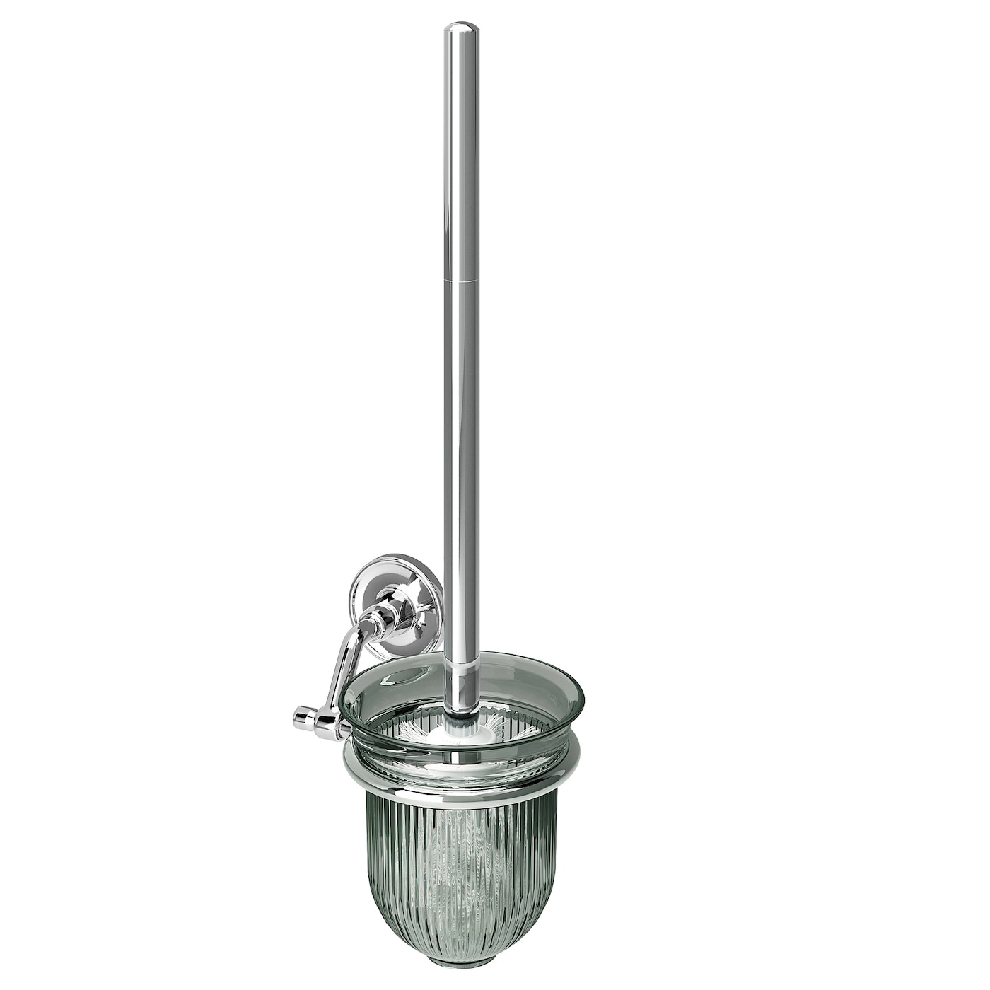 IKEA BROFJÄRDEN Szczotka do wc, efekt chromowania, Średnica: 11 cm