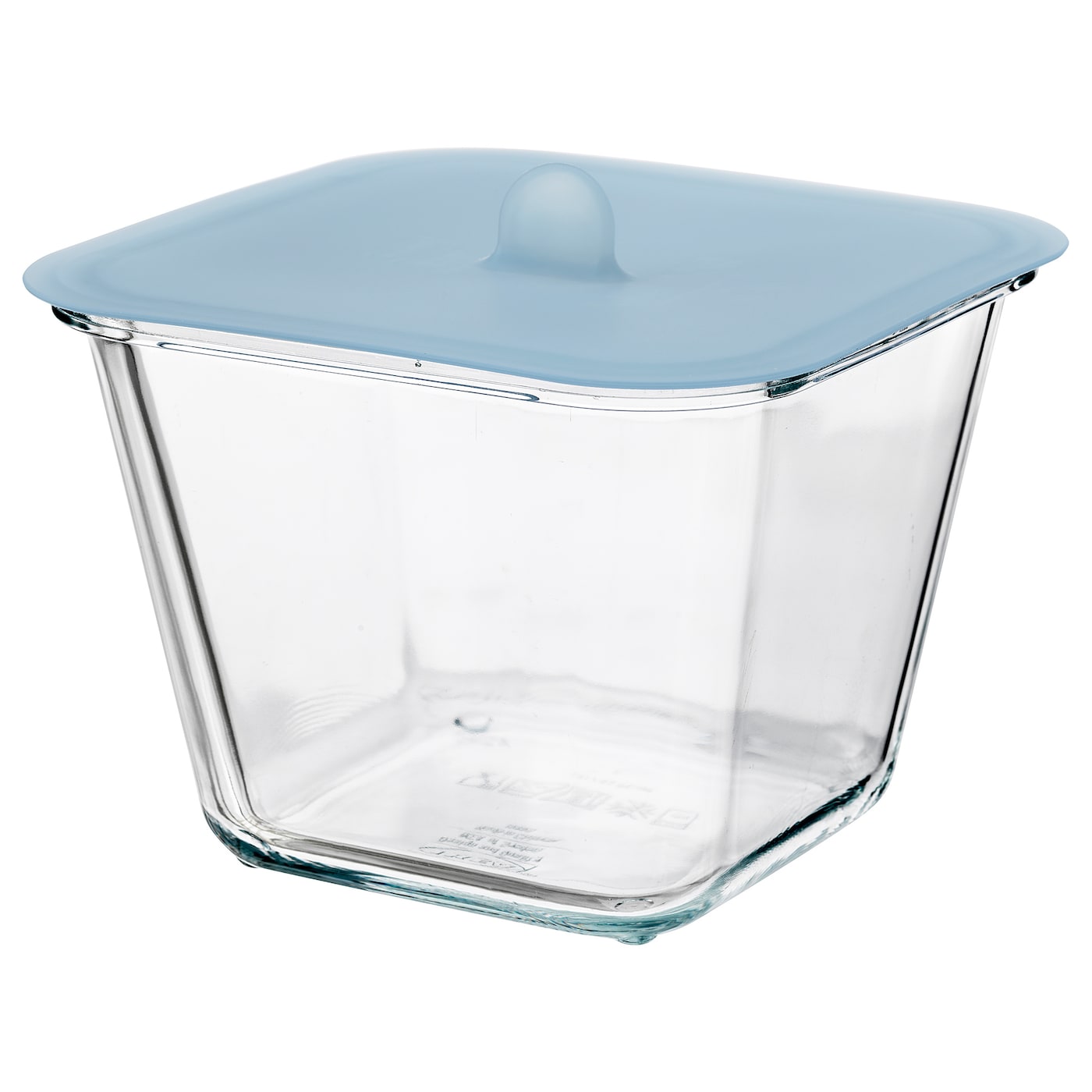 IKEA IKEA 365+ pojemnik na żywność z pokrywką, kwadrat szkło/silikon, 1.2 l