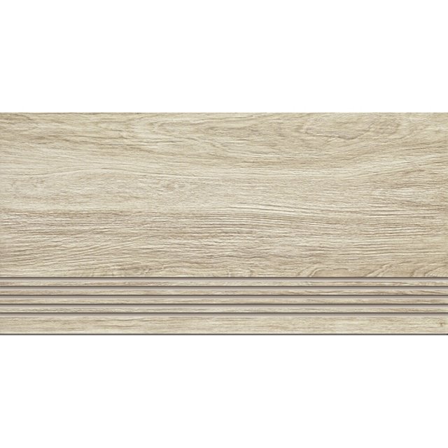 Gres szkliwiony stopnica ESSENTIAL WOOD pine mat 29,7x59,8 gat. I