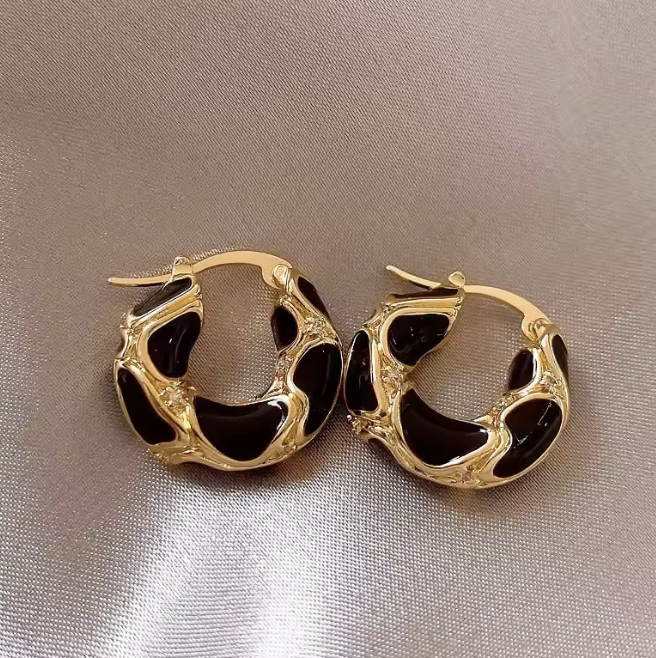 Kolczyki elegancka panterka 204