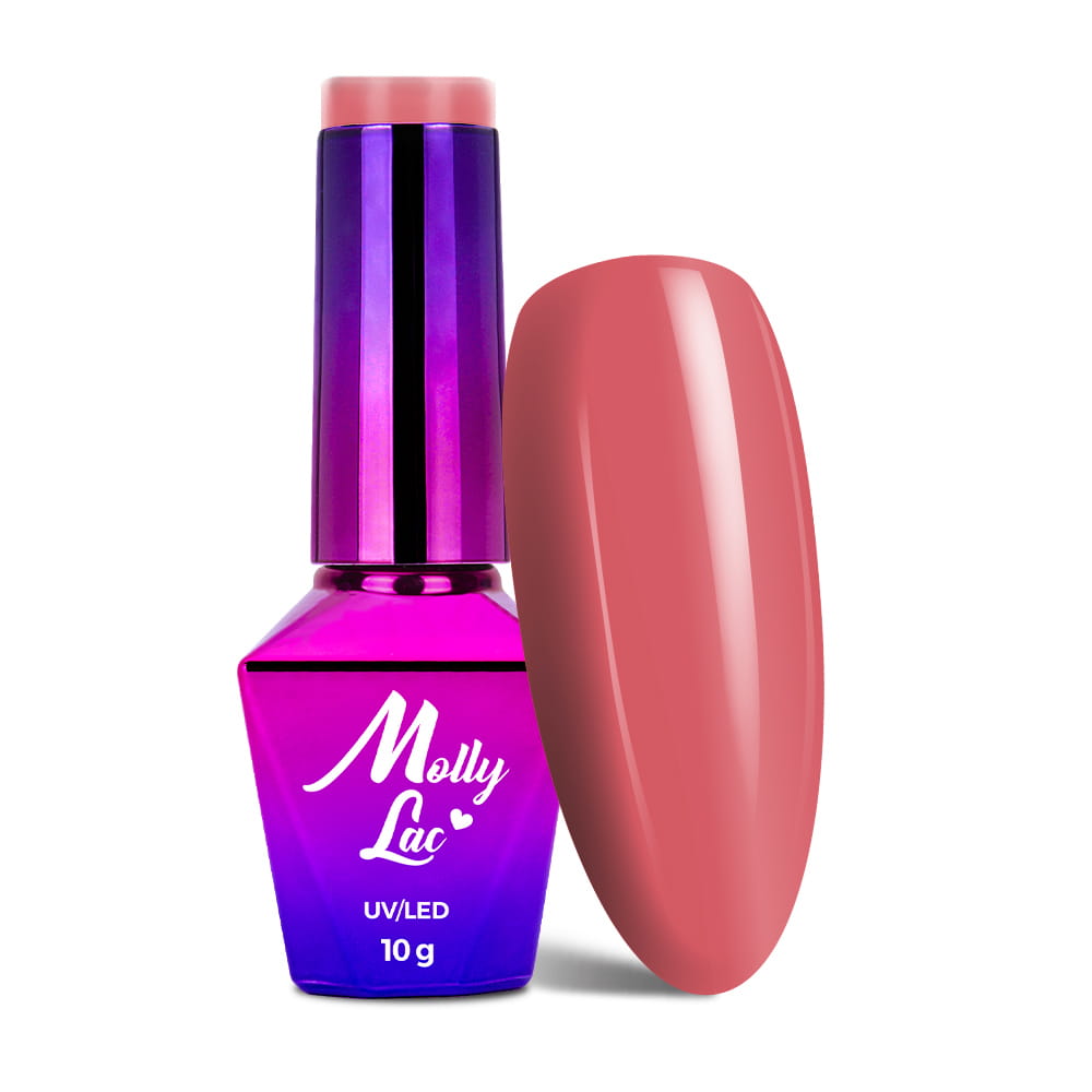 Lakier hybrydowy MollyLac Miss Iconic Coral Gloss 10 g Nr 513
