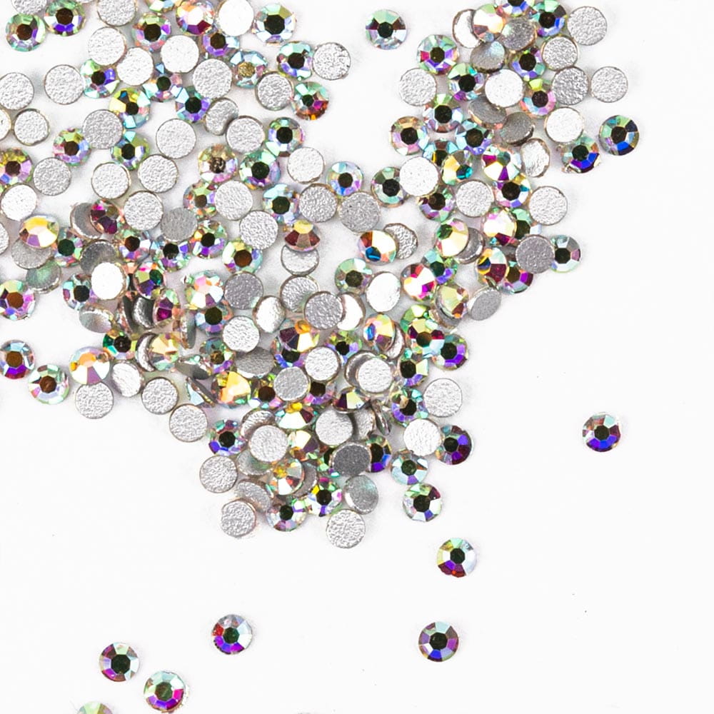 Cyrkonie do paznokci szklane SS3 Crystal AB ok.50 szt