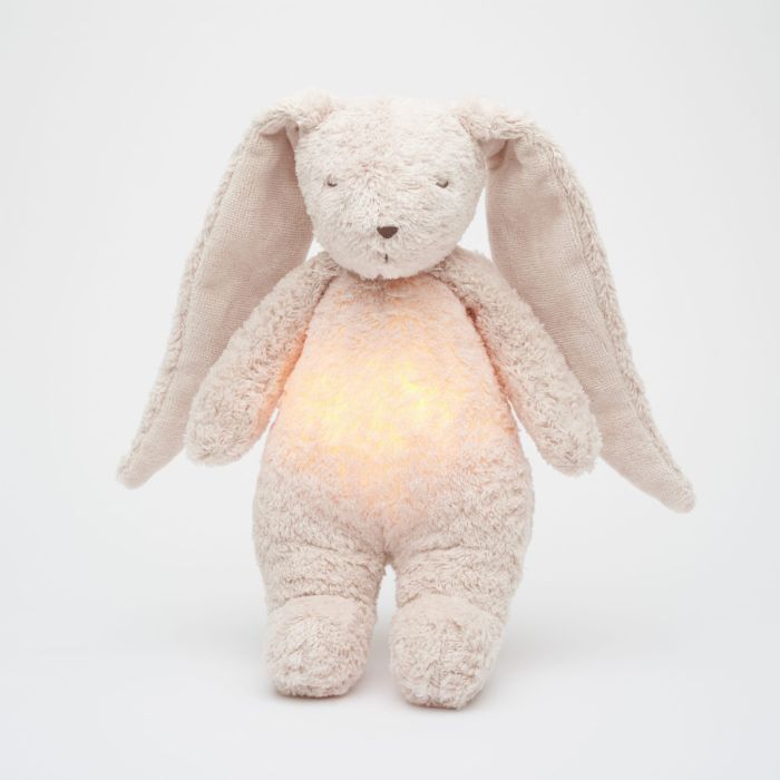 Moonie 2.0 Szumiący Króliczek z lampką-Organic Rose