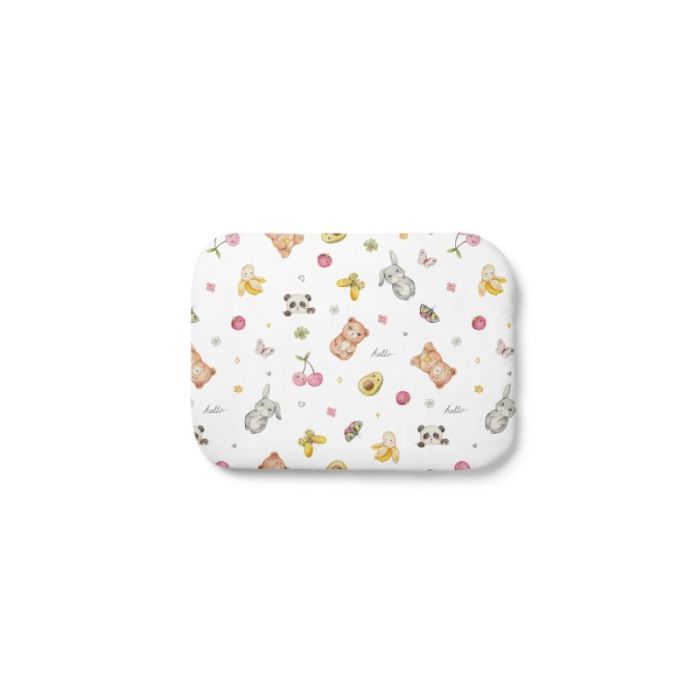 Waldin Bambusowa poduszka dziecięca z wypełnieniem 30x40 cm-Candy Cute Biały