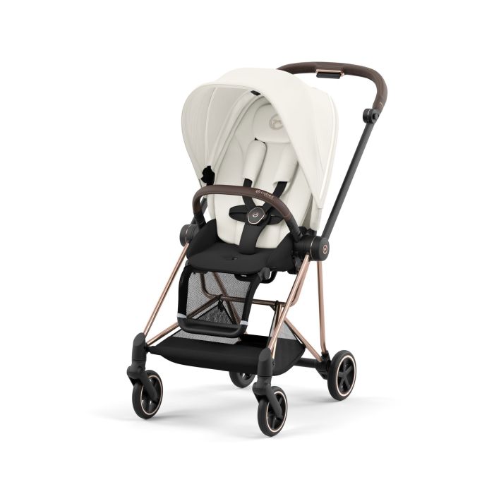 Cybex Mios 3.0 - wózek spacerowy-Off White-Chrome z czarną rączką