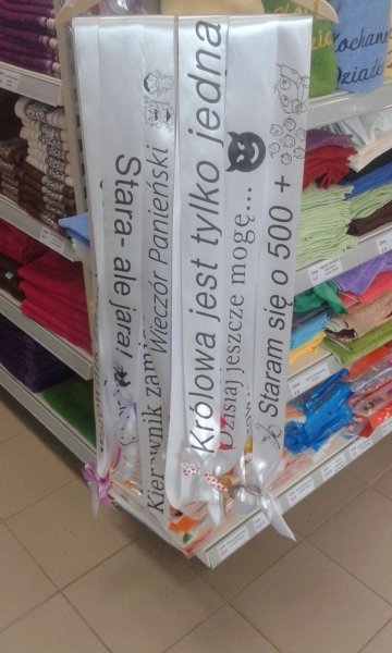 Szarfa na każdą okazję - indywidualny tekst na zamówienie