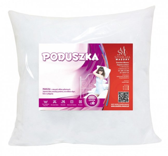 Poduszka, wsad kulka silikonowa 42x42 cm