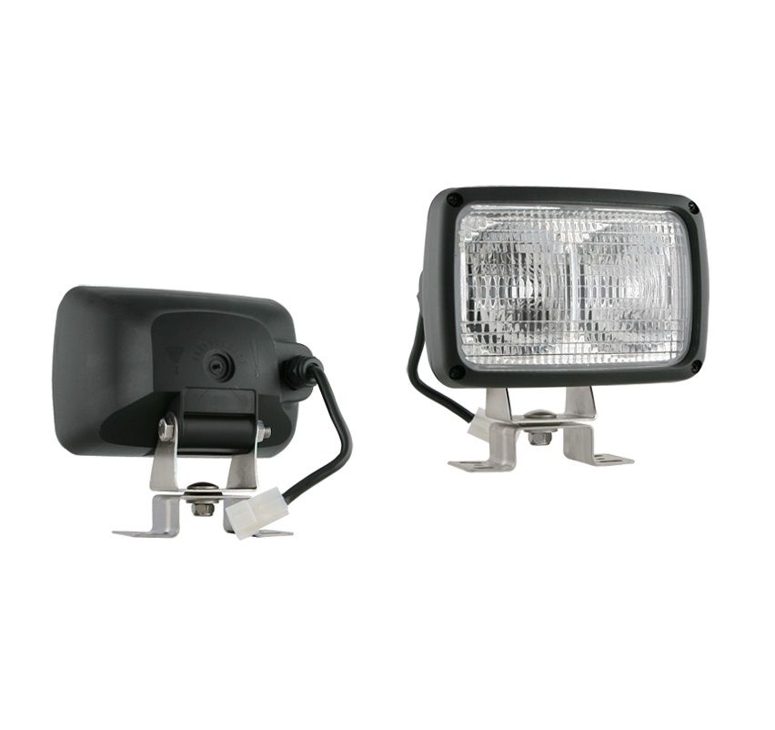Halogenowa lampa robocza podwójna przewód i złączem AMP Faston LPR7.33920 Wesem