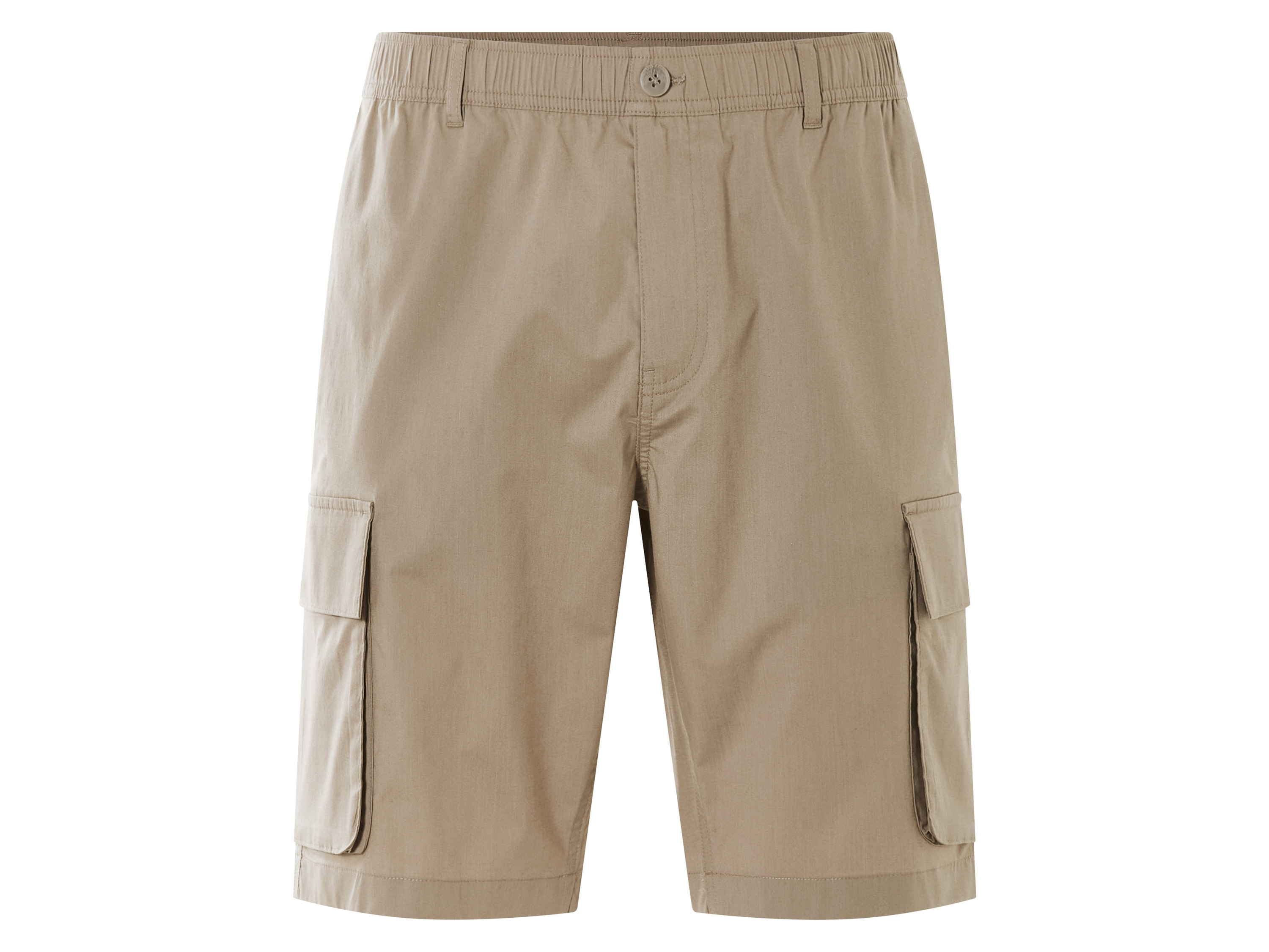 Livergy Szorty cargo męskie z bawełną Ciemnobeżowy, XL 56/58