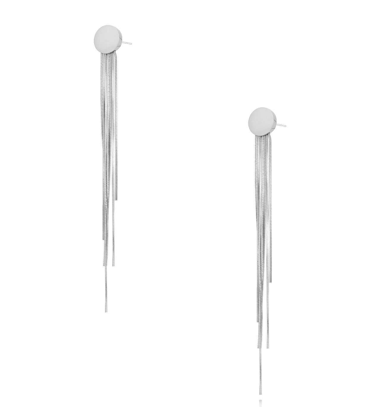 Kolczyki srebrne z łańcuszkami Fringe Dangles KSA2062