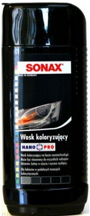 SONAX NANOPRO WOSK KOLORYZUJĄCY CZARNY 250ML - Petrostar