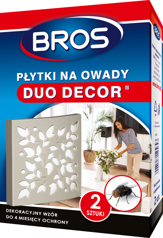 BROS PŁYTKA NA OWADY MUCHY MOLE DUO DECOR 2SZT - Petrostar
