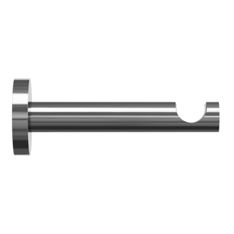 Wspornik ścienny pojedynczy GoodHome Olympe 19 mm szary